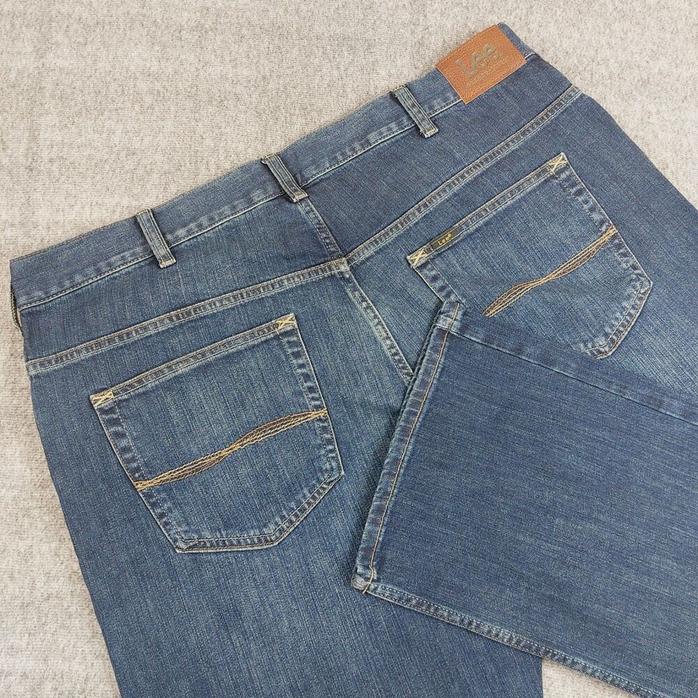 Lee Modern Series L653 Bootcut Jeans Mens 40X30 (Fit 41x31) Blue Relaxed Fit